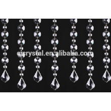 Perles en verre rideaux perles d&#39;octogone transparentes